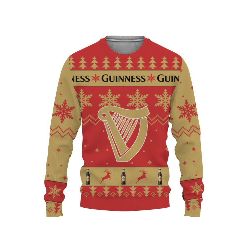 Guinness Beers Merry Christmas Unisex Gift Fan-3D Sweatshirt