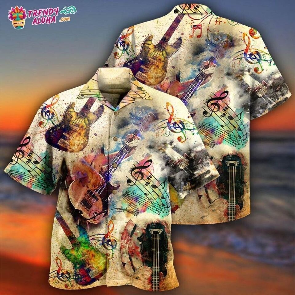 Guitar Music Bass Its Like Hawaiian Shirt, Gift For Men, Women, S-5XL US Size