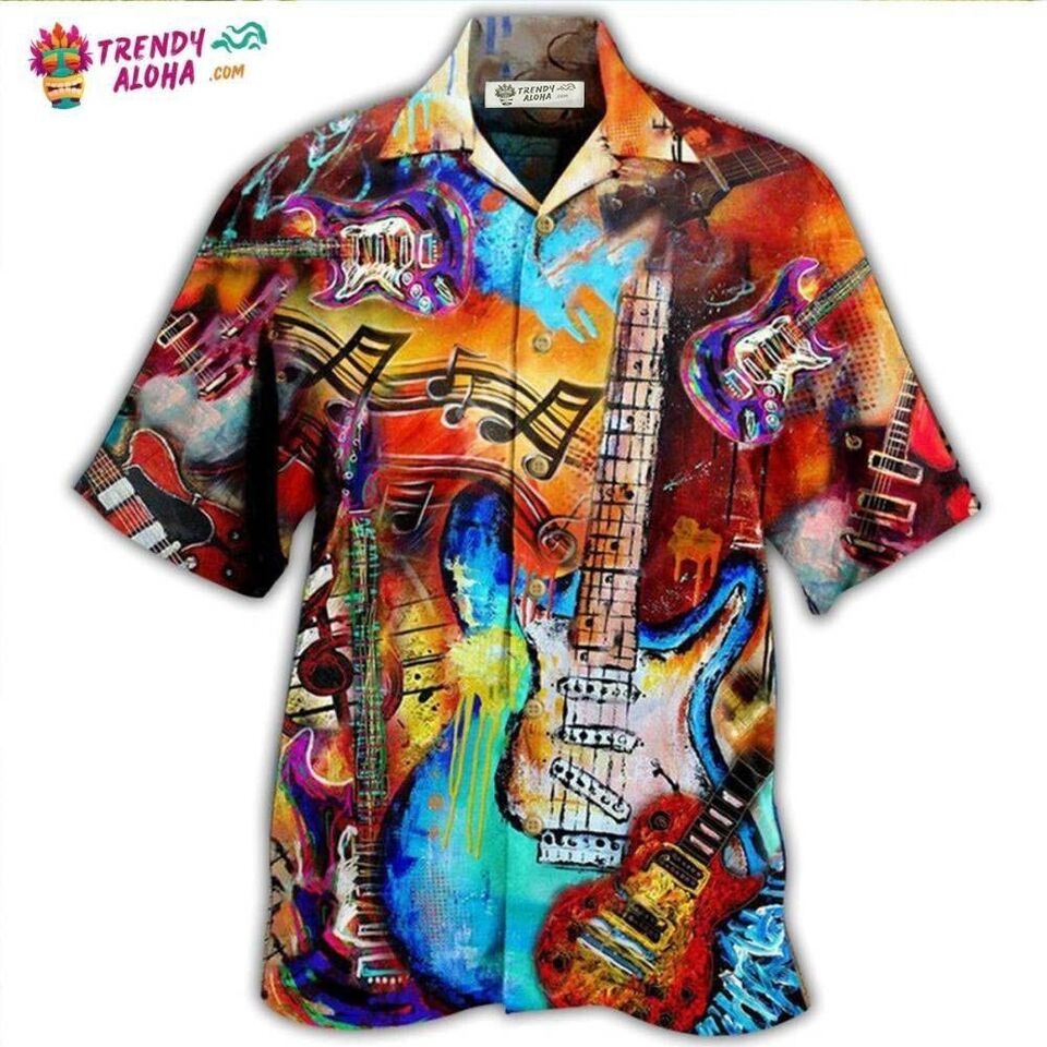 Guitar Music Guitar Go Where Hawaiian Shirt, Gift For Men, Women, S-5XL US Size