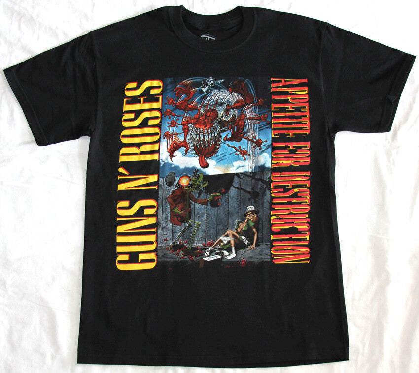 Guns N' Roses - Appetite For Destruction T Shirt, remake new shirt