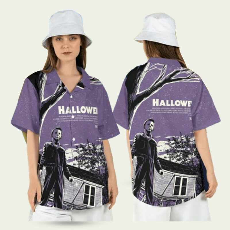 HALLOWEEN MICHAEL MYERS SCARY MOVIE HAWAIIAN SHIRT