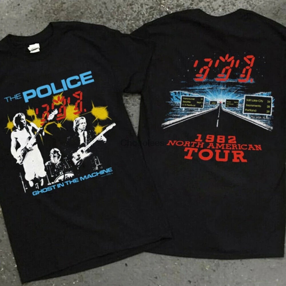 HOT!! Vintage 1982 The Police âGhost In The Machineâ Concert Tour T Shirt