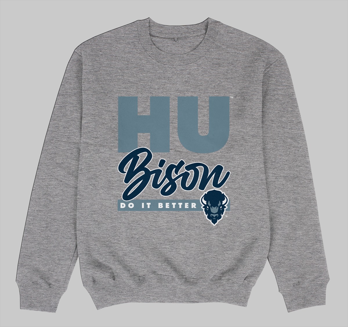 HOWARD DOES IT BETTER SWEATSHIRTS GREY COLOR