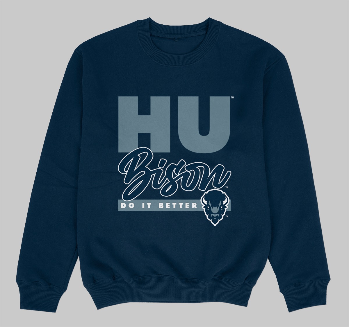 HOWARD DOES IT BETTER SWEATSHIRTS NAVY COLOR