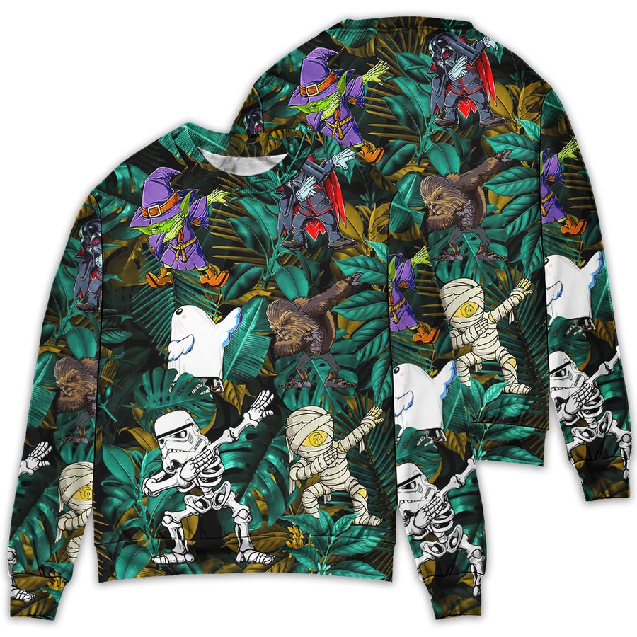 Halloween Starwars Dabbing Skeleton Zombie - Sweater