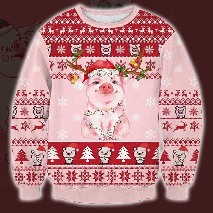 Happy Pig Ugly Christmas Sweater