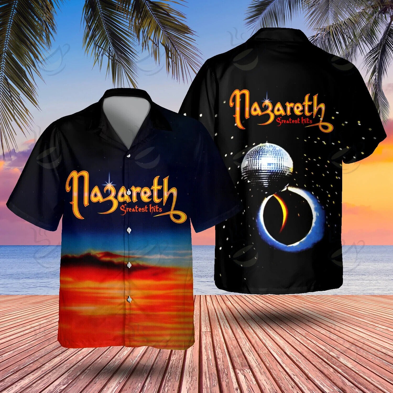 Hard Rock Nazareth Greatest Hits Hawaiian Shirt, Music Lovers Size S-5XL