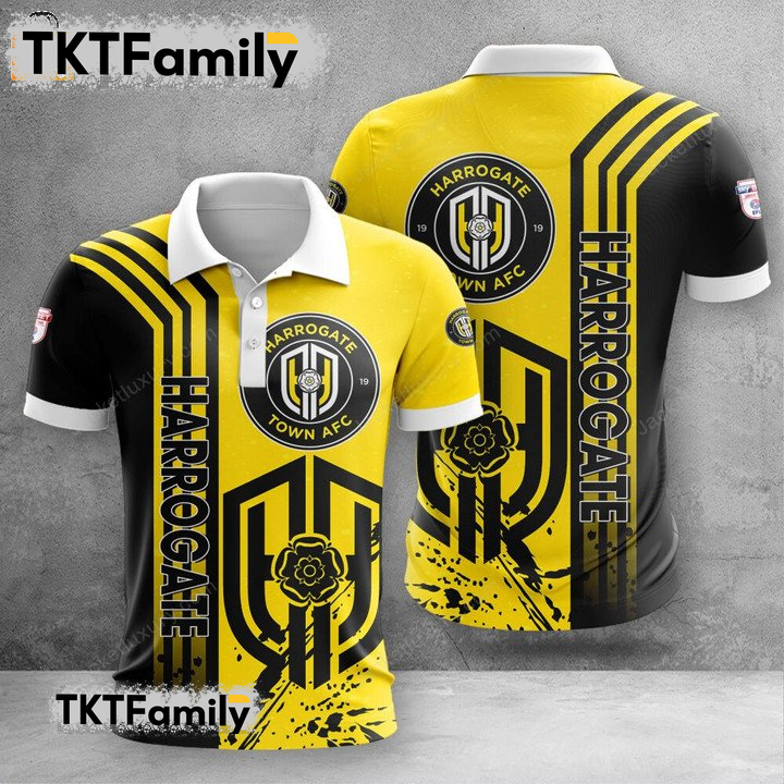 Harrogate Town AFC 3D Polo Shirt TKT Familys