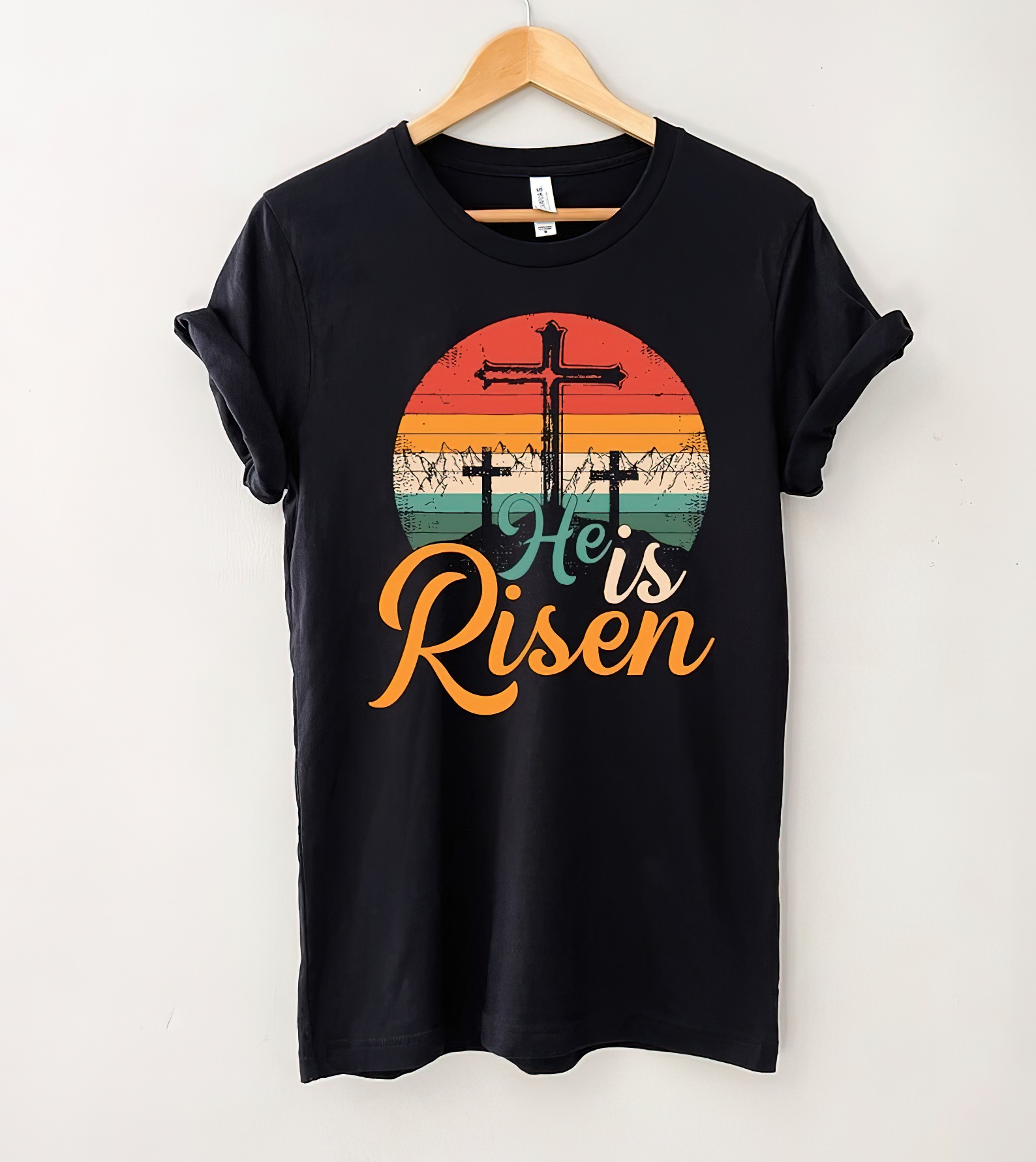 He Is Risen Vintage T-Shirt, Christian Easter Jesus, Motivational Christian Shirt, Gift Shirt, Gift Tee For You And Your Friends-gigapixel-standard-scale-2_00x