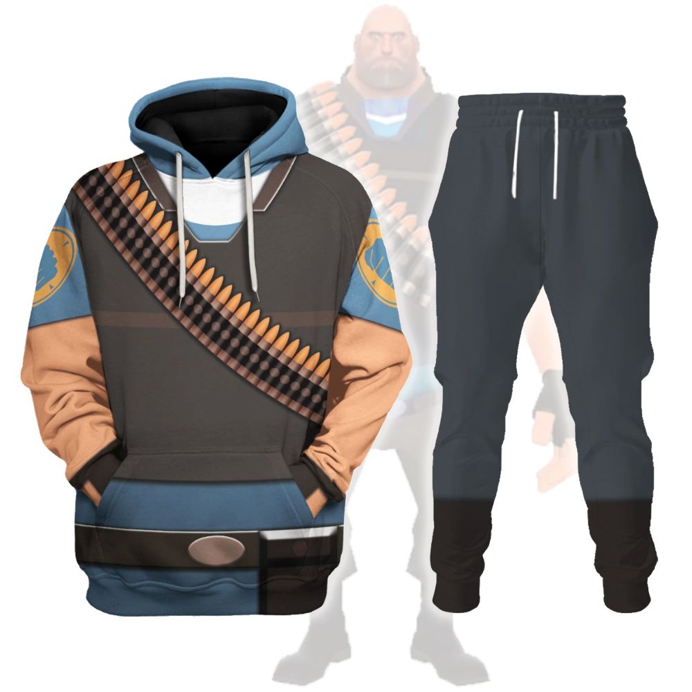 Heavy Blue Team TF2 track suit 