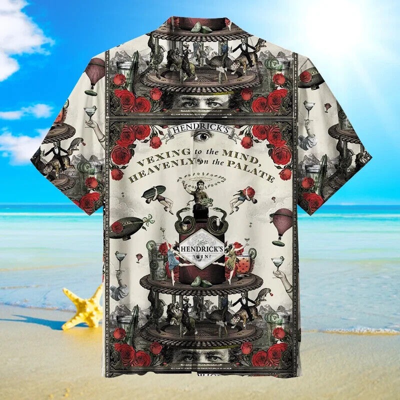 Hendrick's Gin - Unisex Hawaiian Shirt , Gift For Men And Women, S-5XL US Size