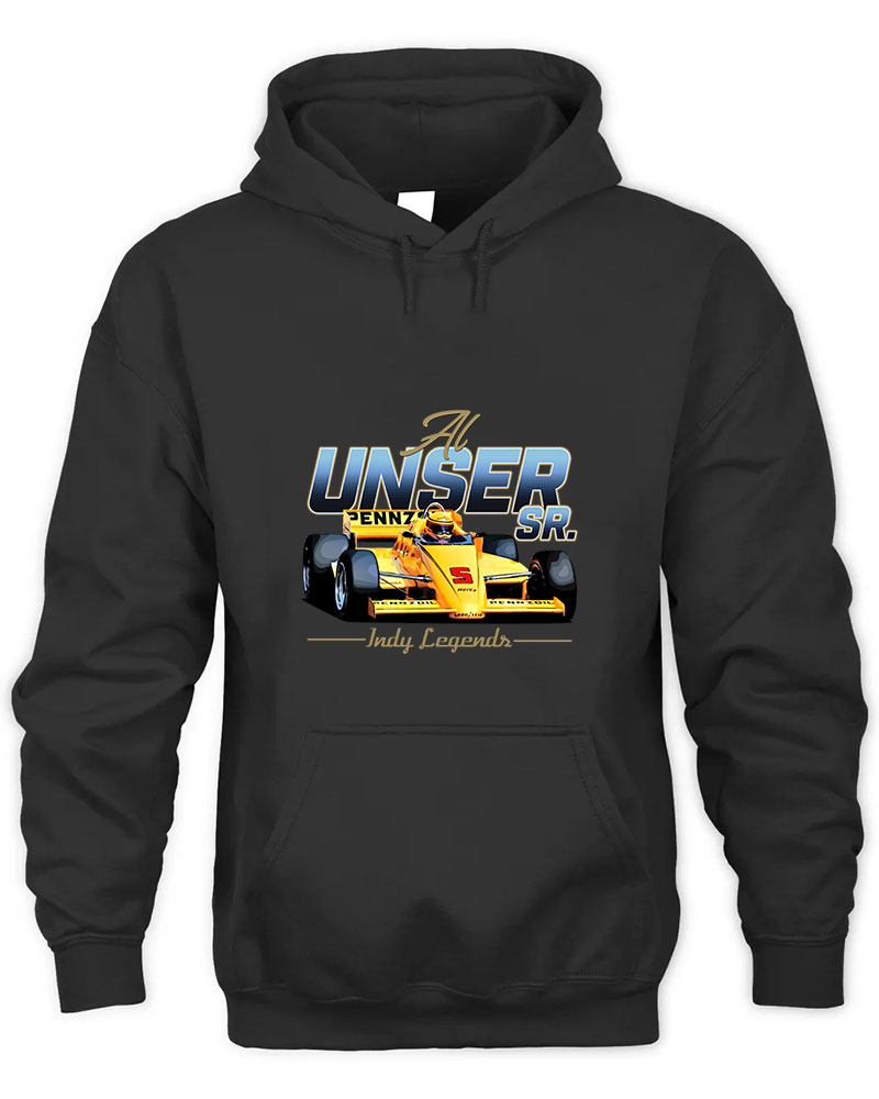 Al Unser Sr Legends 80s Retro Graphic Tee Unisex Hooded