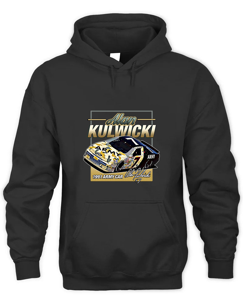 Alan Kulwicki Army Car 90s Retro Graphic Tee Unisex Hooded