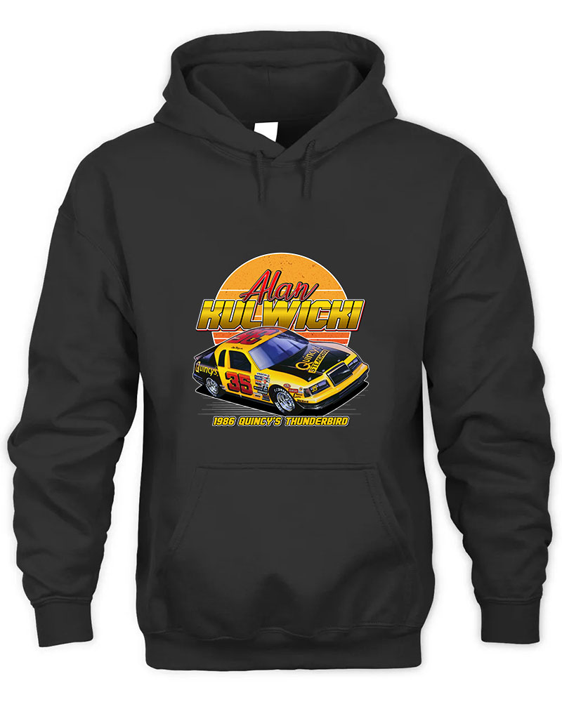 Alan Kulwicki Quincys 35 80s Retro Graphic Tee Unisex Hooded