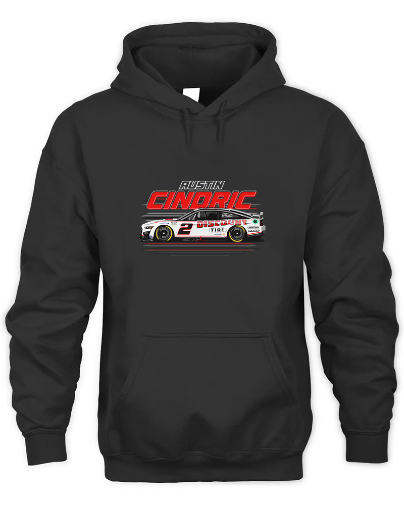 Austin Cindric 2 Mustang Graphic Tee Unisex Hooded