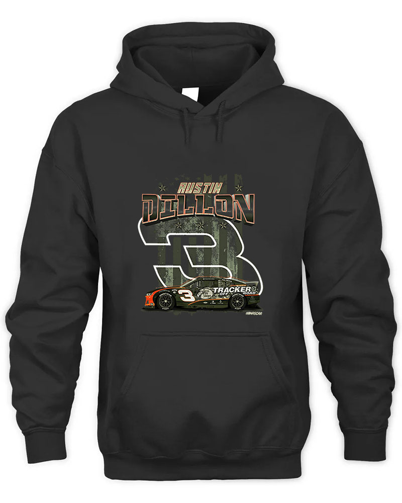 Austin Dillon 3 Military Graphic Tee Unisex Hooded