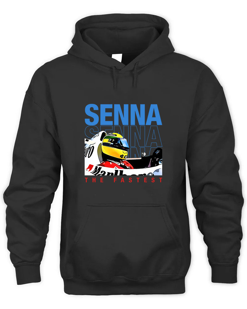 Ayrton Senna The Fastest Legend Graphic Tee Unisex Hooded