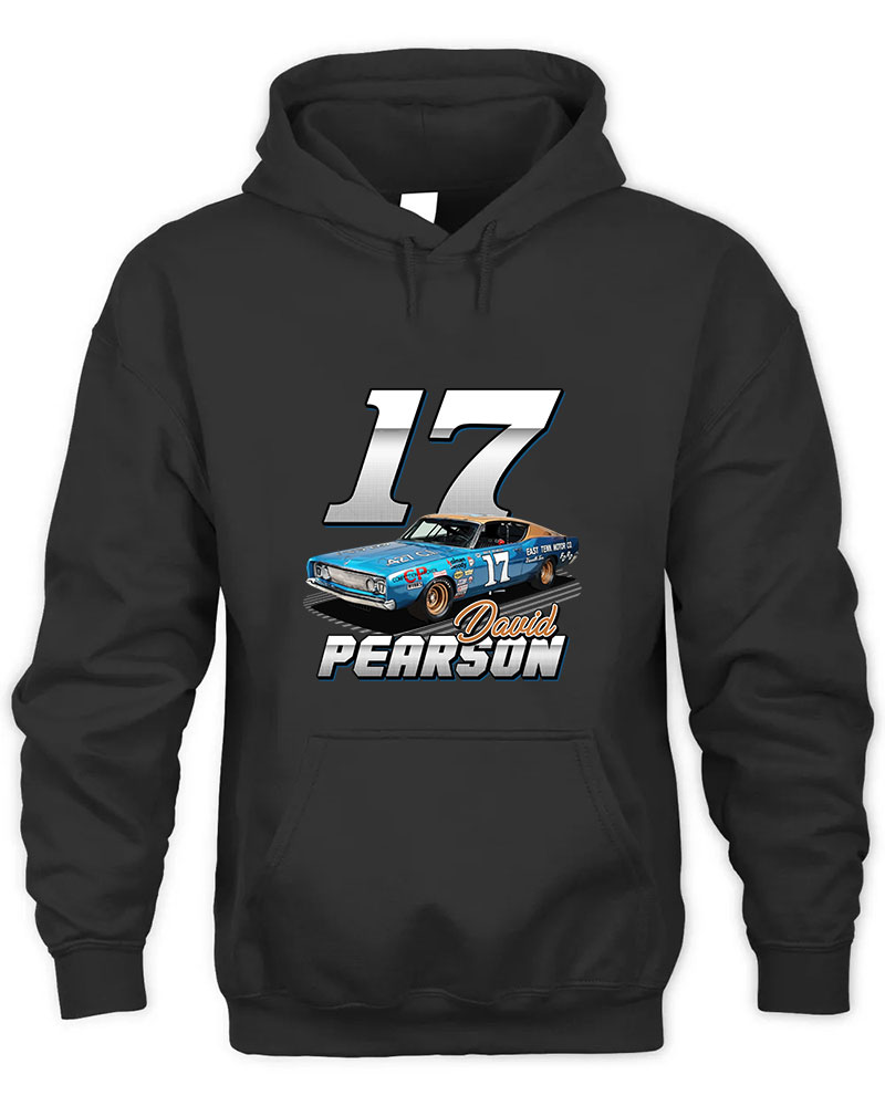 David Pearson 17 Legend 60s Retro Graphic Tee Unisex Hooded