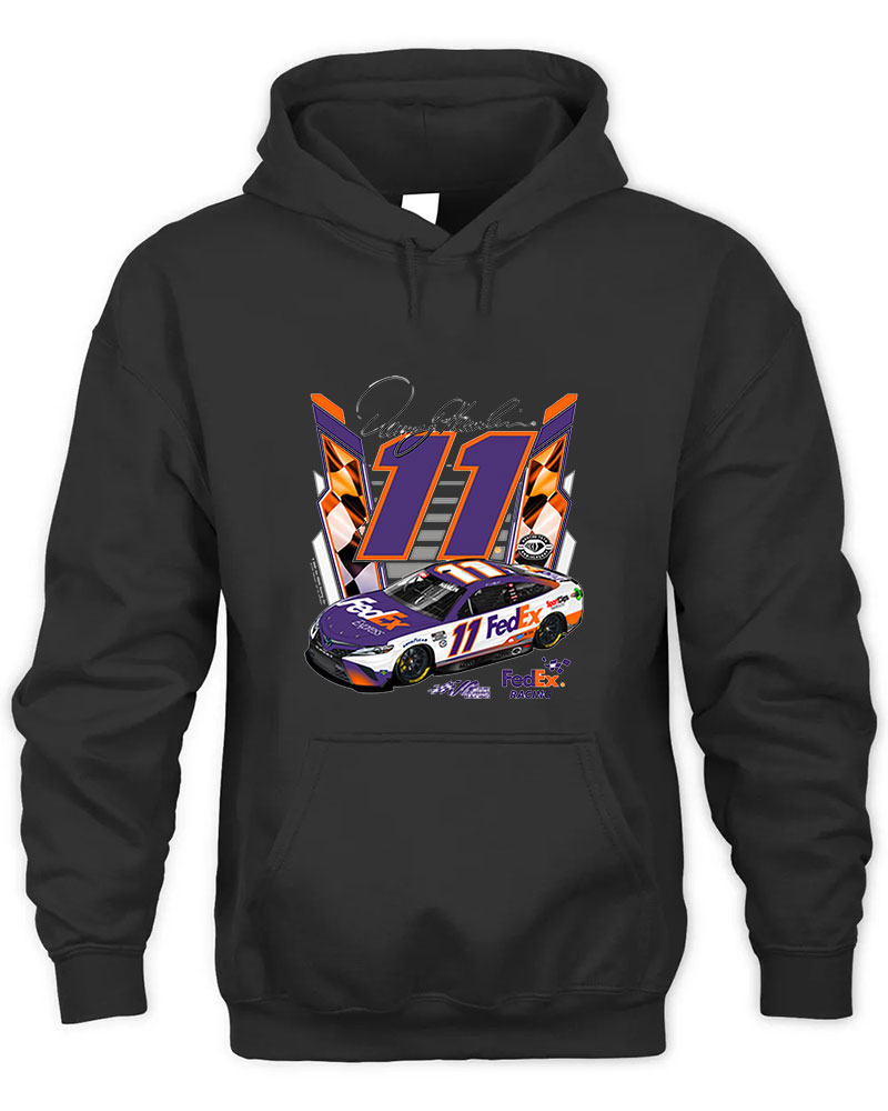 Denny Hamlin 11 FedEx Graphic Tee Unisex Hooded