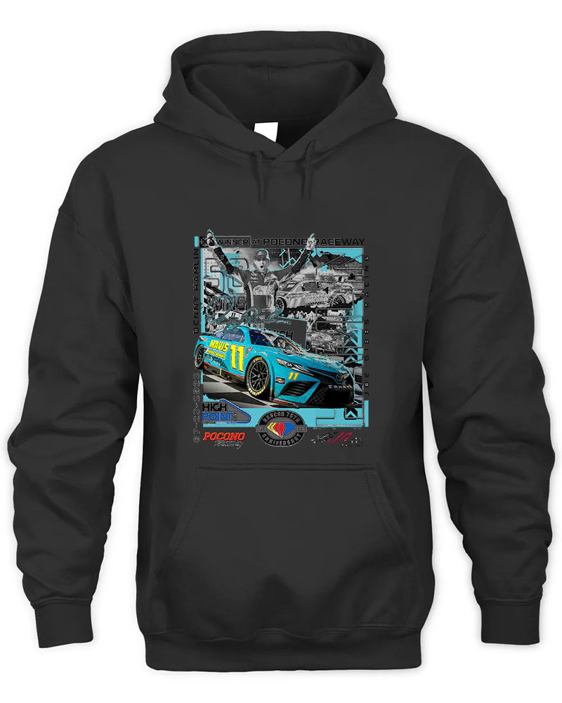 Denny Hamlin 400 Race Winner Graphic Tee Unisex Hooded