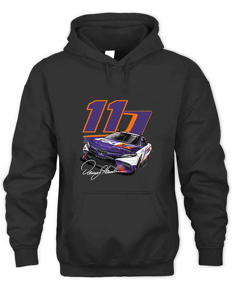 Denny Hamlin Car Graphic Tee Unisex Hooded