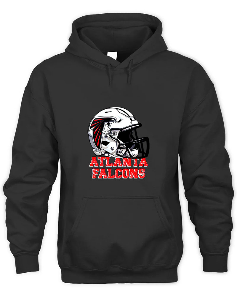 Vintage Falcons Graphic Tee Unisex Hooded-Black