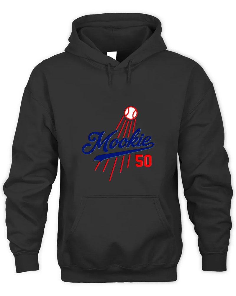 Vintage Mookie Betts  Los Angeles Dodgers Graphic Tee Unisex Hooded-Black