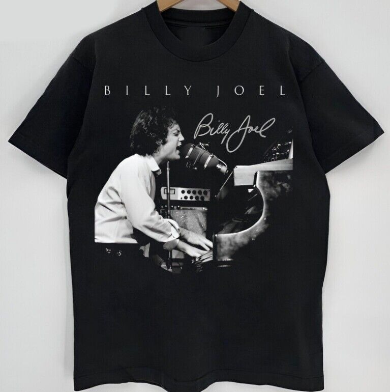 Hot Billy Joel Tour 2023 Shirt Gift Family Black All Size Shirt men women