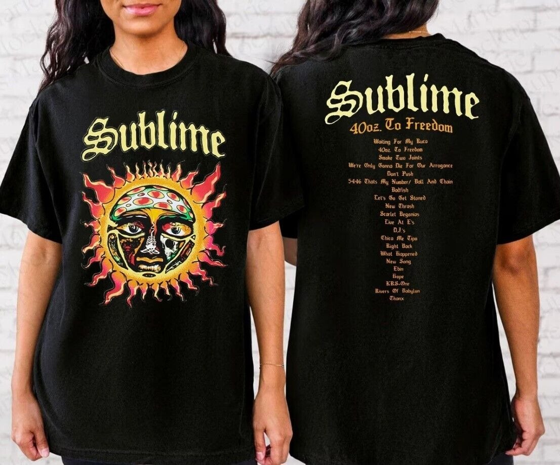 Hot Sublime To Freedom Tour T-Shirt, 90S Rock Tour Shirt, Music Shirt Gift