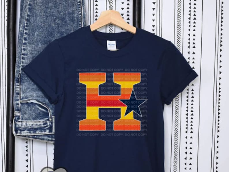 Houston Baseball T-shirt, Houston Fan T-Shirt, H Town Baseball Fan T-shirt, Astros