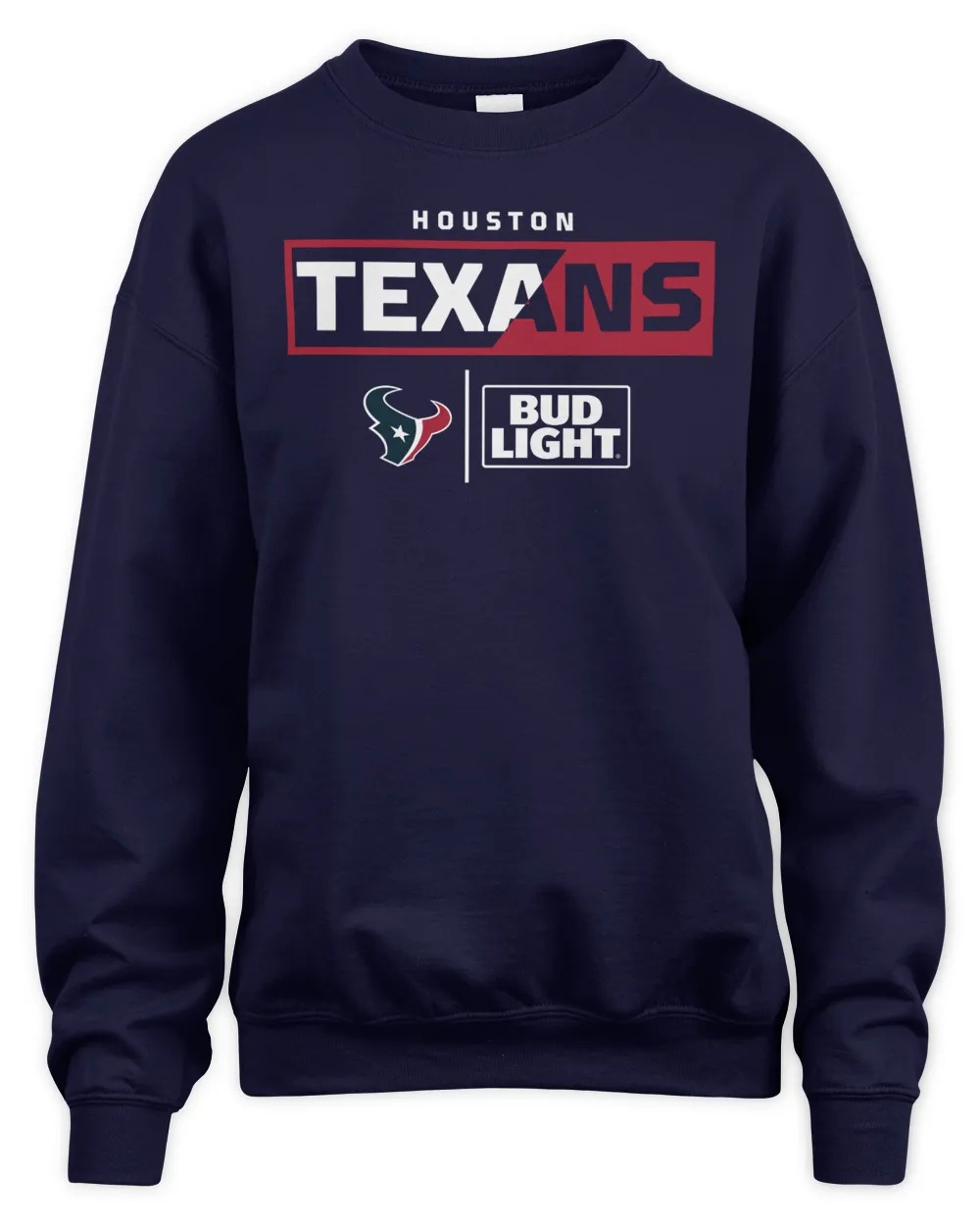 Houston Football x Bud Light Sweatshirt-Navy