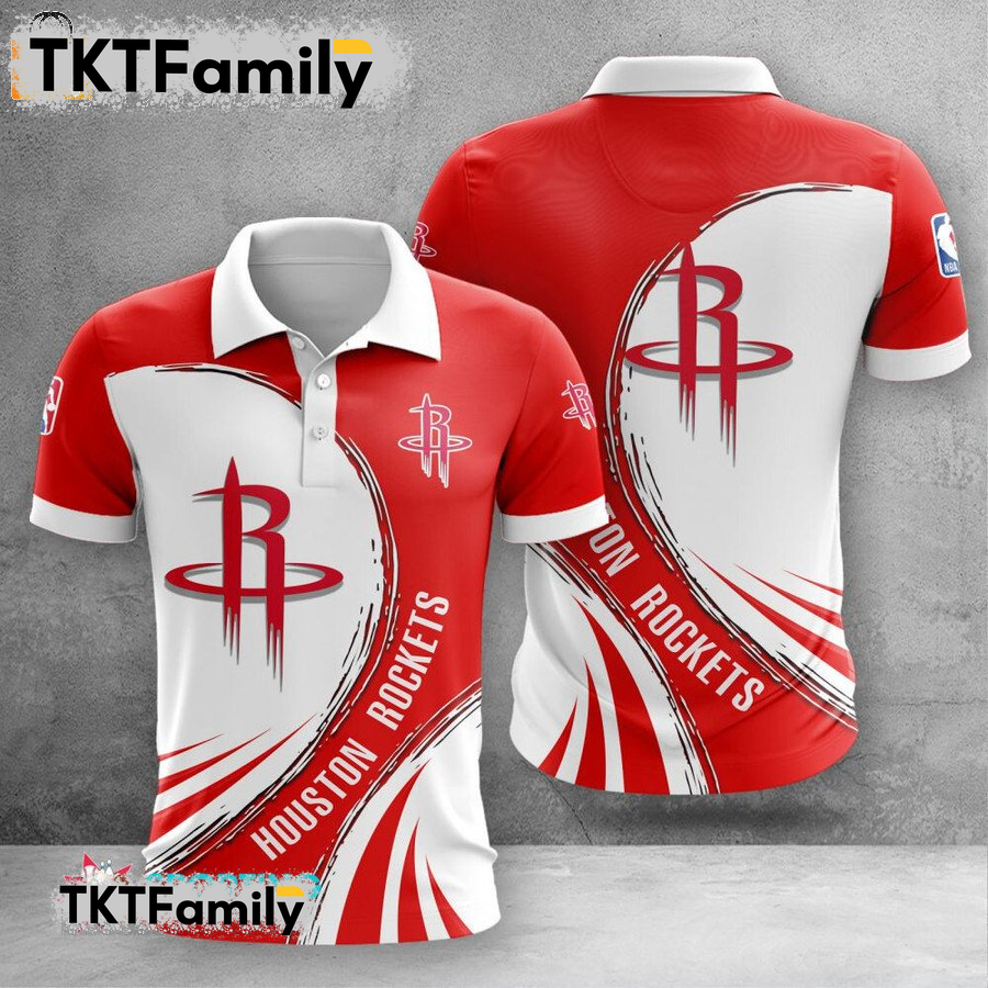 Houston Rockets 3d Polo Shirt TKT Familys