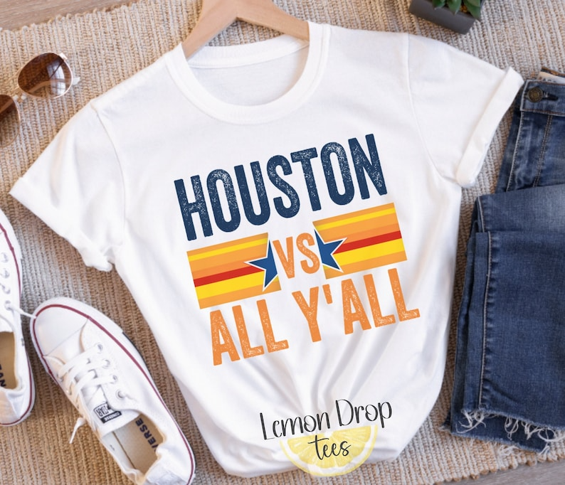 Houston vs All Yall Shirt, Bleach Shirt Options, Plus Size Shirt Available