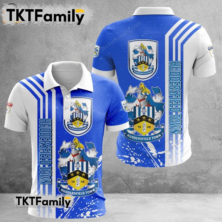 Huddersfield Town A.F.C 3D Polo Shirt TKT Familys