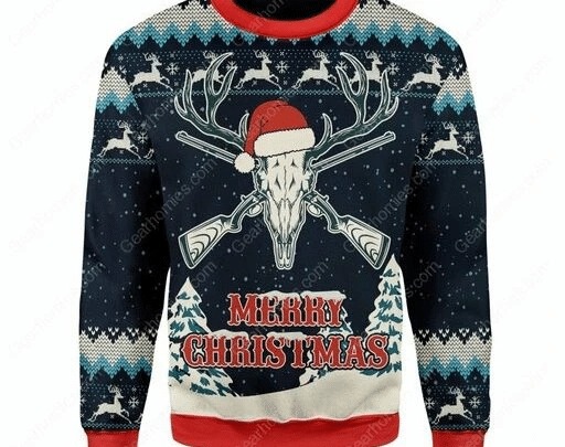 Hunting Merry Ugly Christmas Sweater