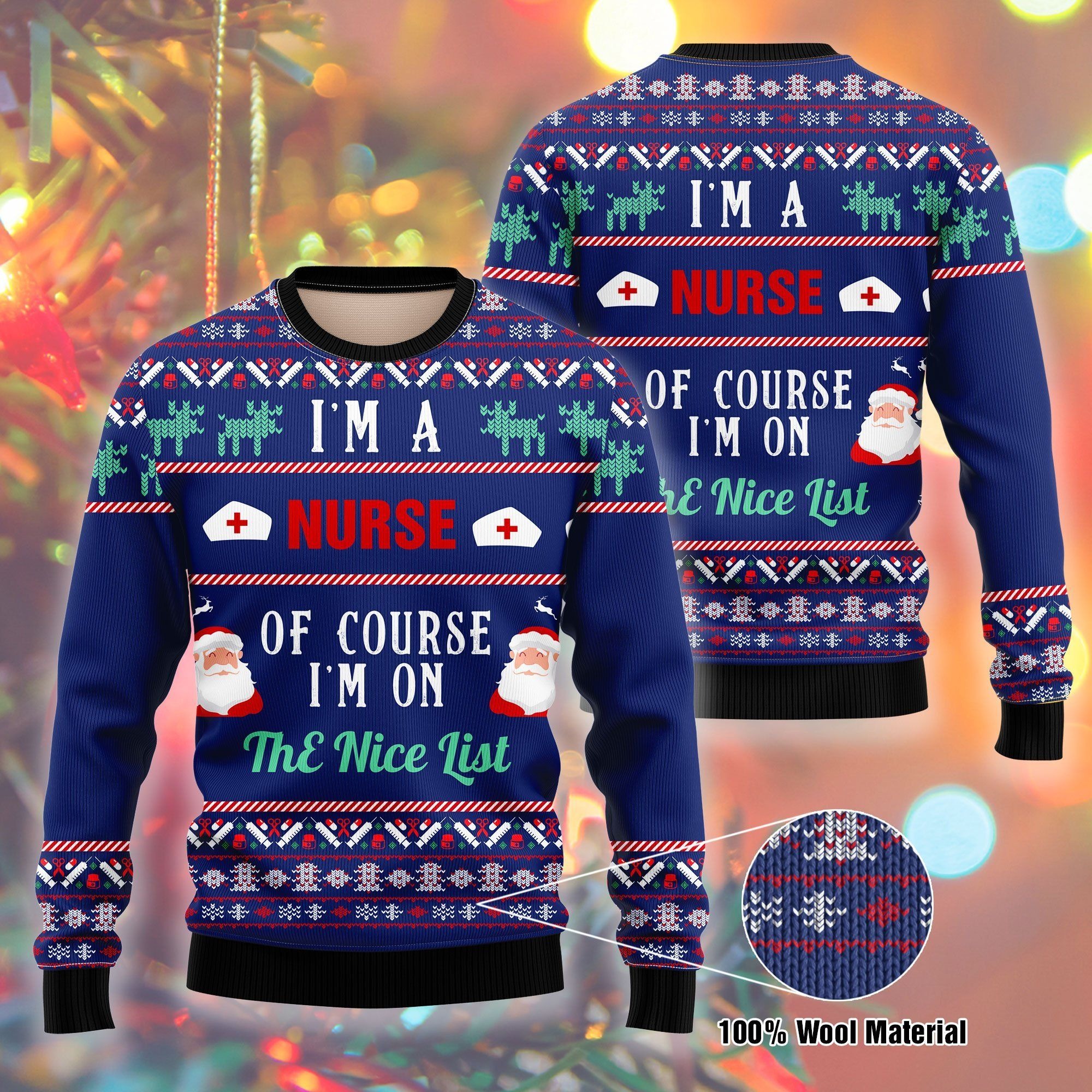 I Am A Nurse Ugly Christmas Sweater