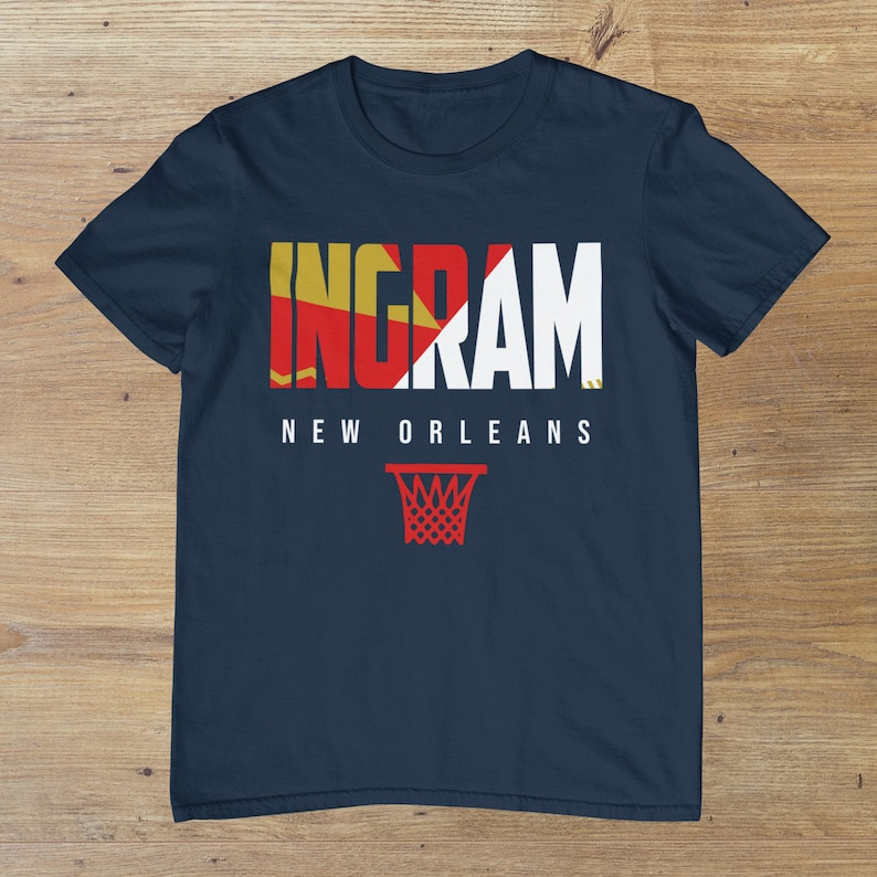 Ingram New Orleans Basketball Adult T-shirt