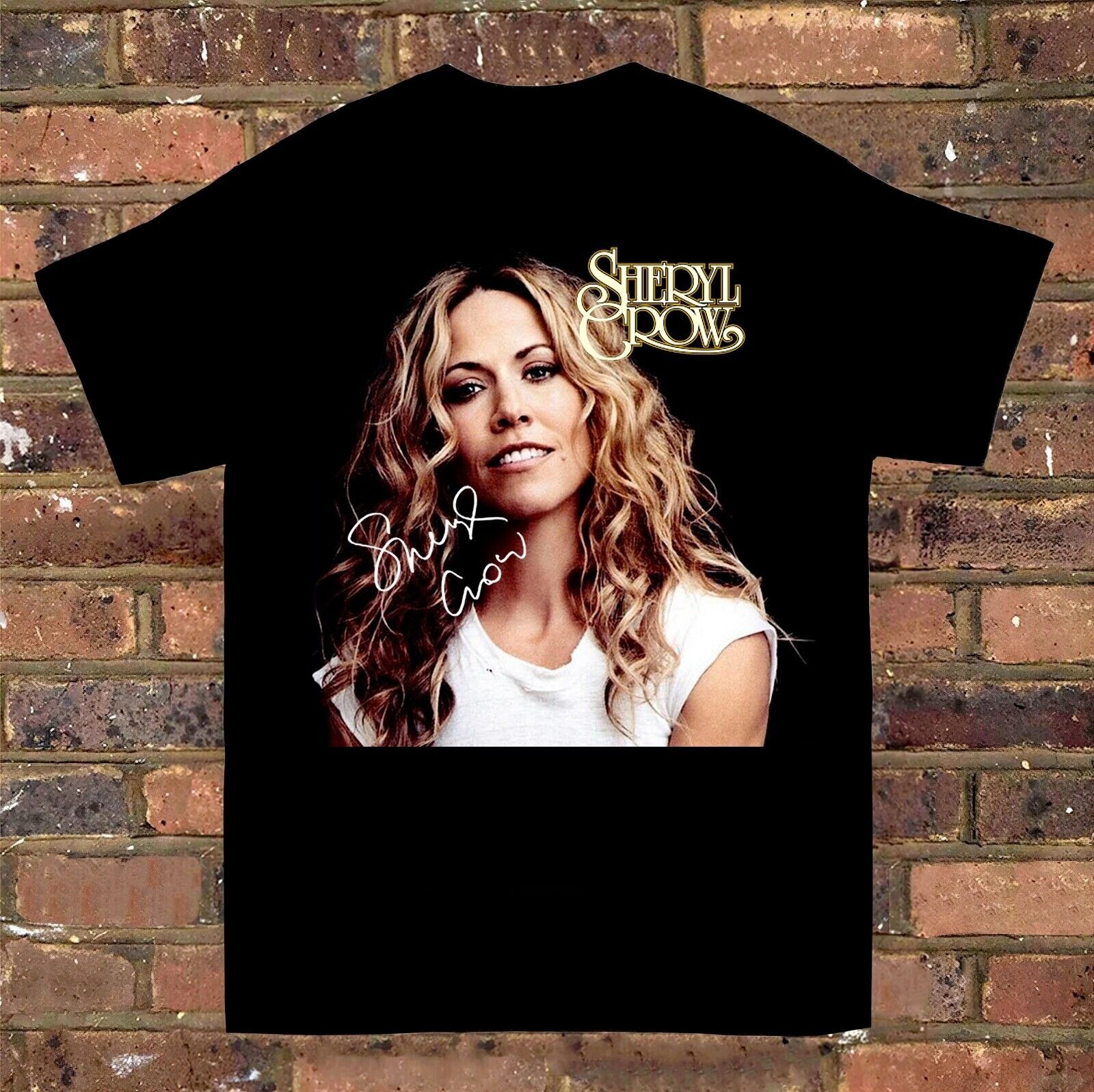 Inspired Sheryl Crow Signature Black Black Men T Shirt S to 5XL Gift Fans