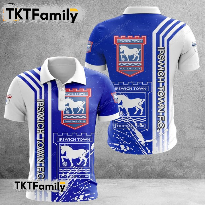 Ipswich Town F.C 3D Polo Shirt TKT Familys