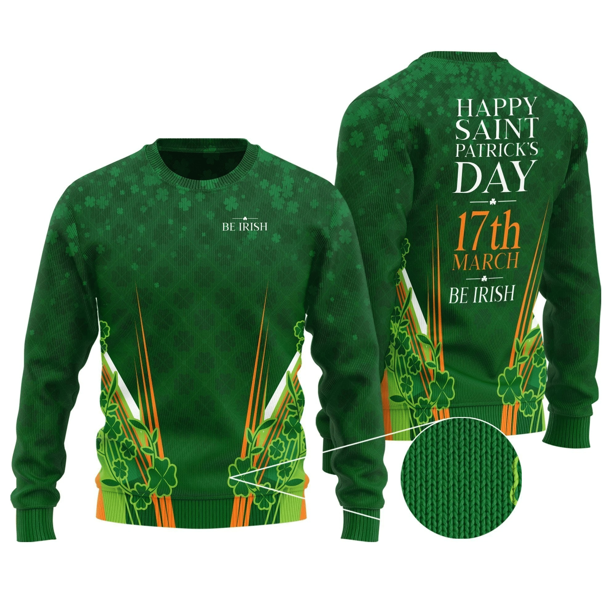 Irish Saint Patrick Day Ugly Christmas Sweater