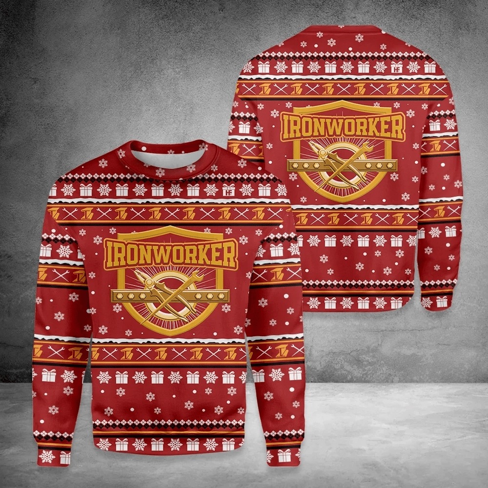 Ironworker Ugly Christmas Sweater