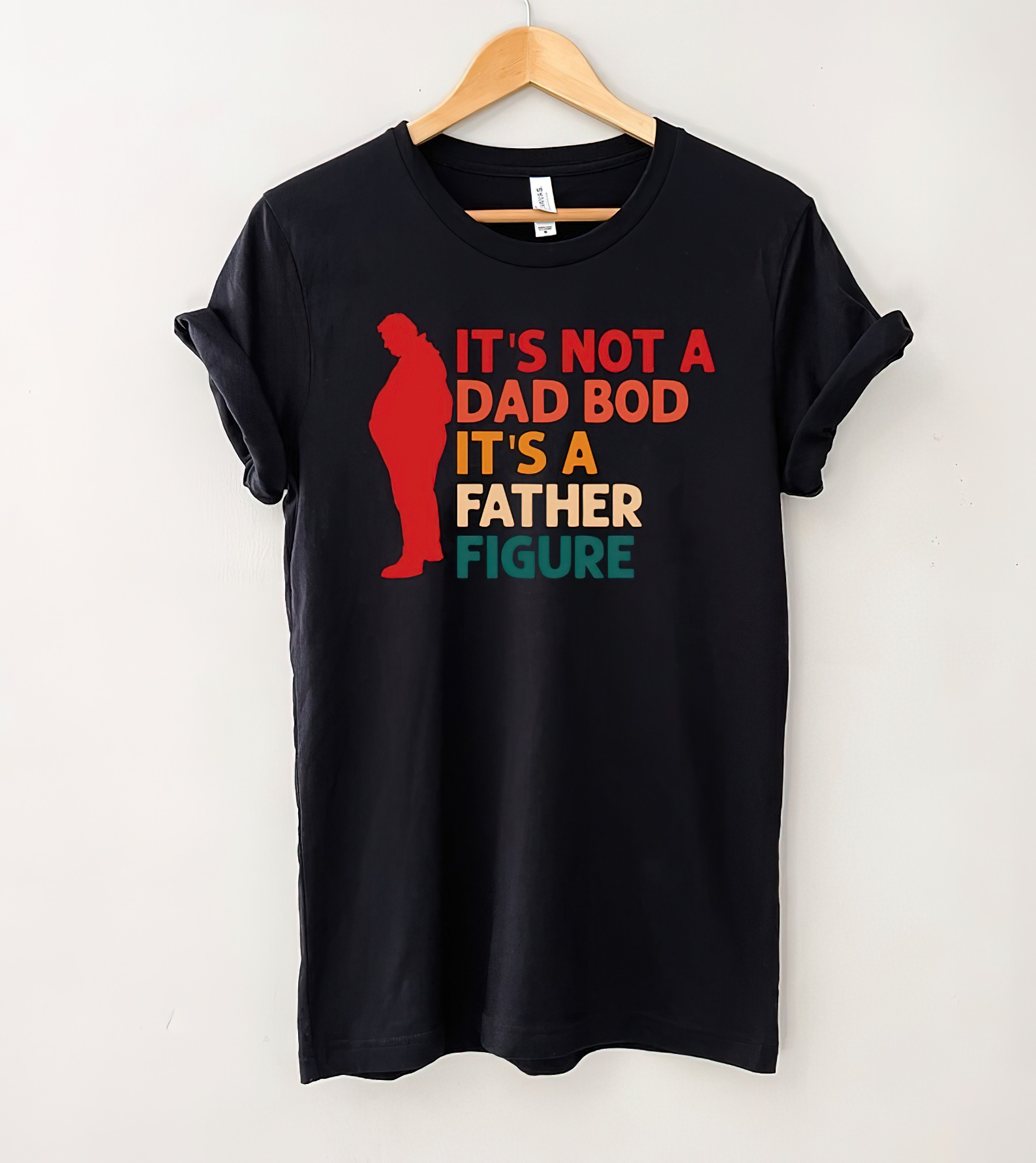 It's Not A Dad Bod It's A Father Figure Vintage T-Shirt, Fathers Day Shirt, Gift For Dad, Funny Dad Shirt, Funny Dad Bod, Gift For Dad-gigapixel-standard-scale-2_00x