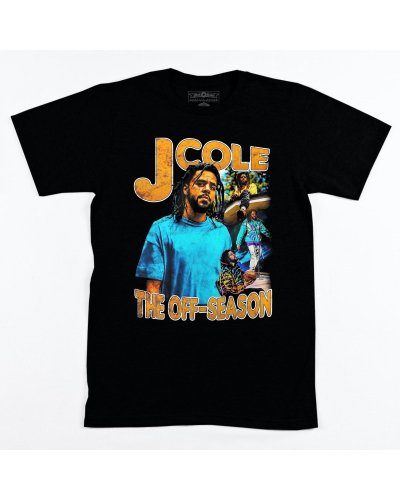 J Cole Off Season Retro Tee - Black