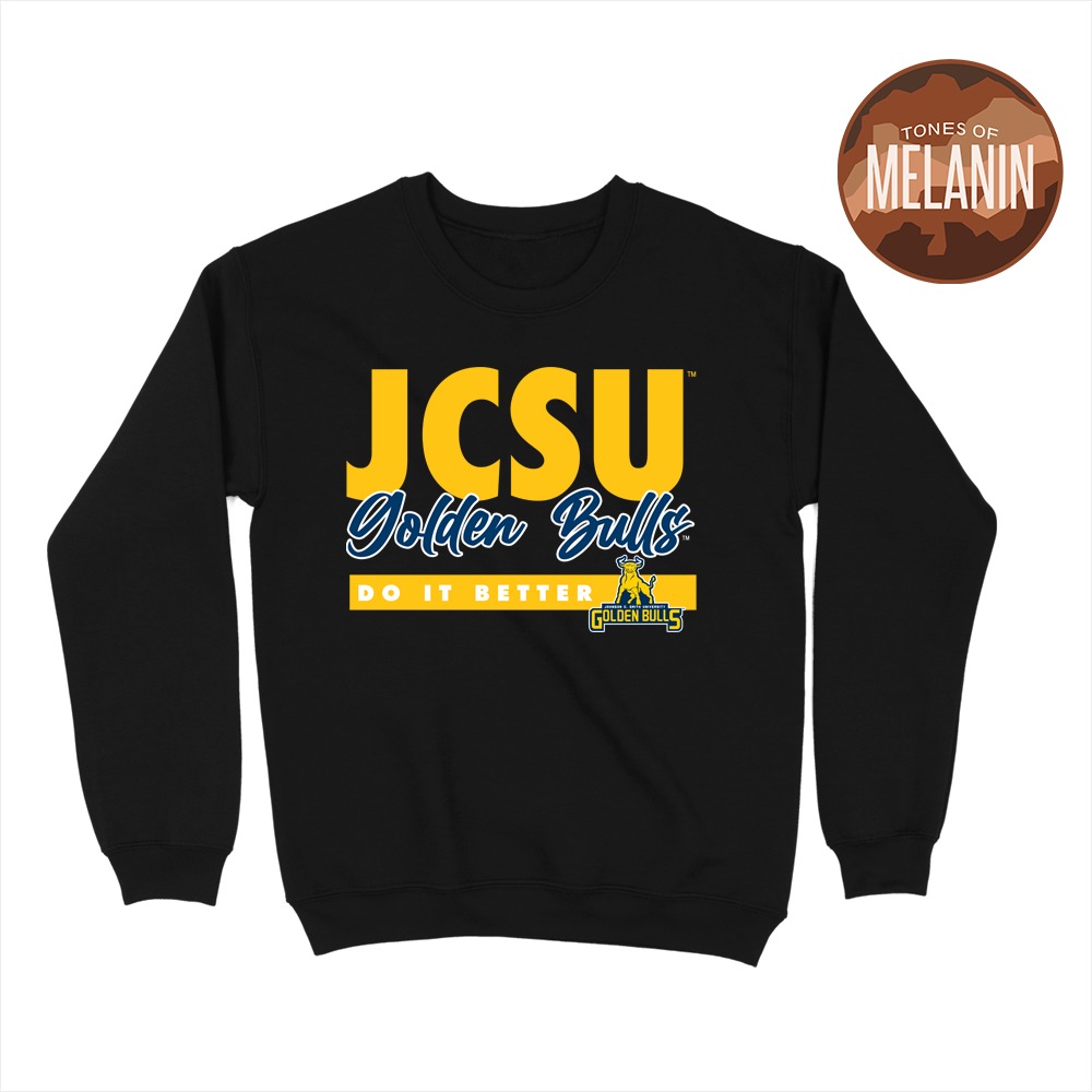 JCSU DOES IT BETTER CLASSIC DESIGN SWEATSHIRT BLACK COLOR