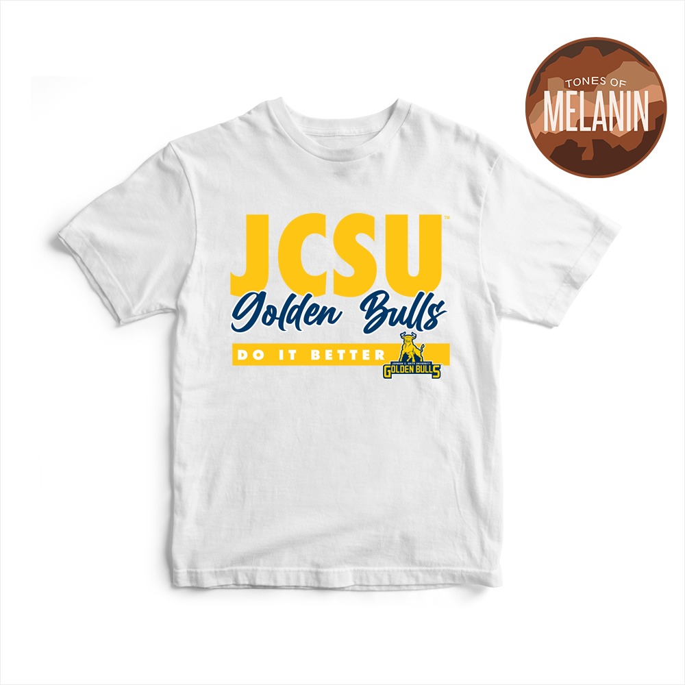 JCSU DOES IT BETTER CLASSIC DESIGN T-SHIRT WHITE COLOR