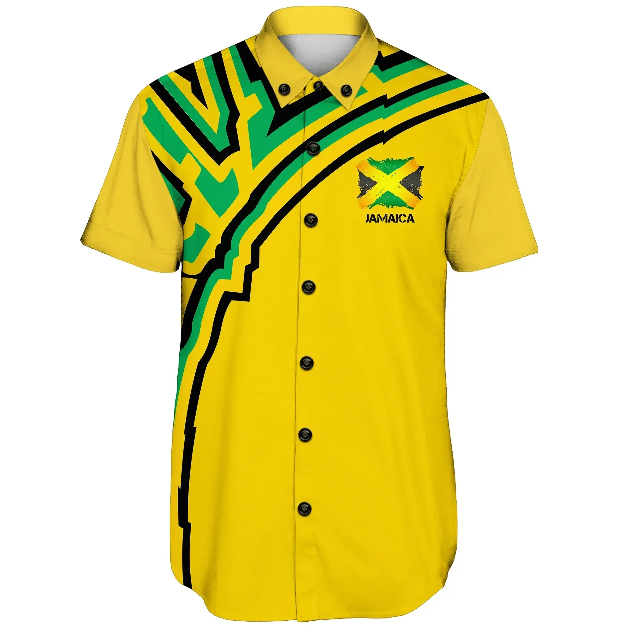 Jamaica Vintage Flag Hawaiian Shirt For Family Summer Beach Trip