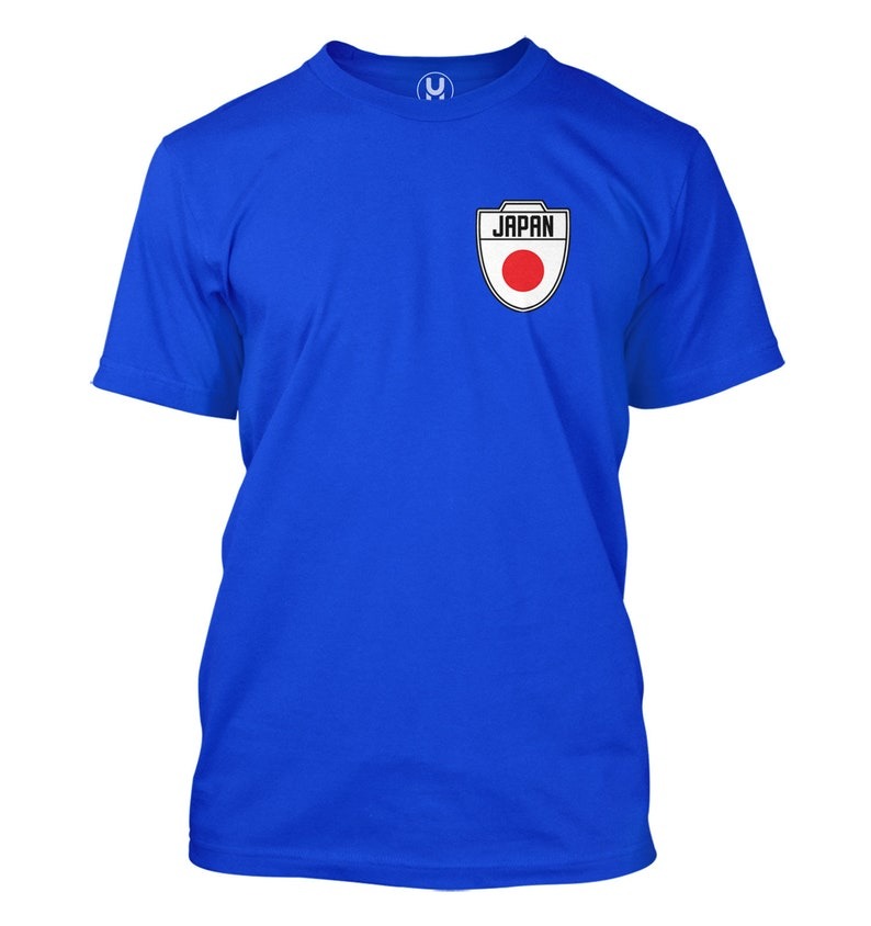 Japan Soccer Crest Men's T-Shirt - Country Pride Proud Heritage Nationality Compete World Competition Represent Futbol Sports