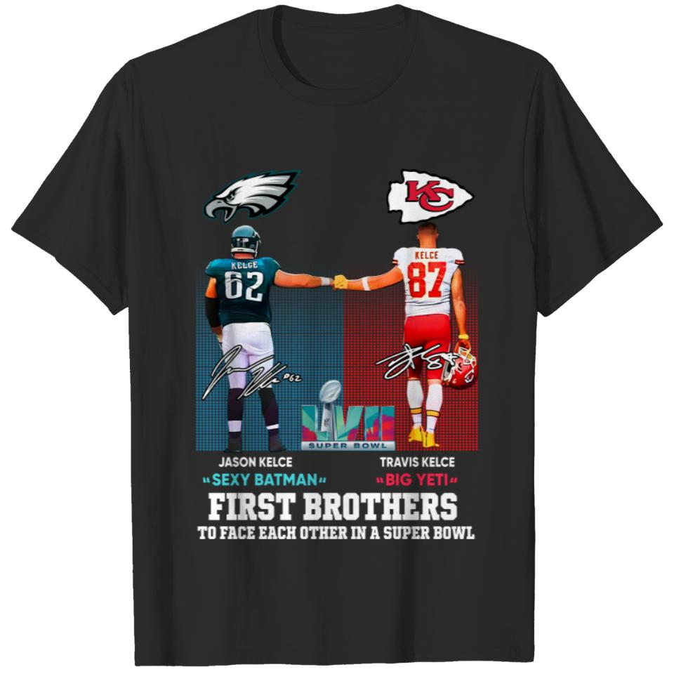 Jason Kelce vs Travis Kelce first brothers Shirt