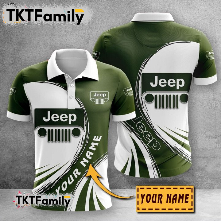 Jeep Custom Name 3D Polo Shirt TKT Familys