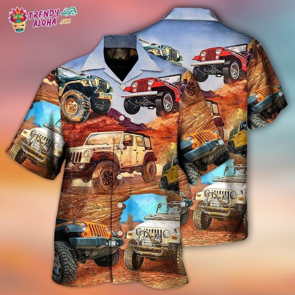 Jep In The Desert Vintage Art Style Hawaiian Shirt, for men, S-5XL US Size